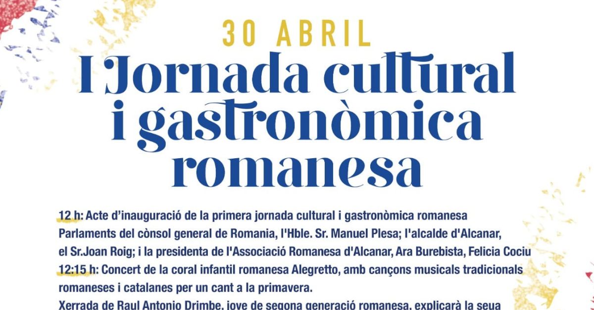 Alcanar celebra la I Jornada cultural i gastronmica romanesa | EbreActiu.cat, revista digital d’oci actiu | Terres de l’Ebre ...