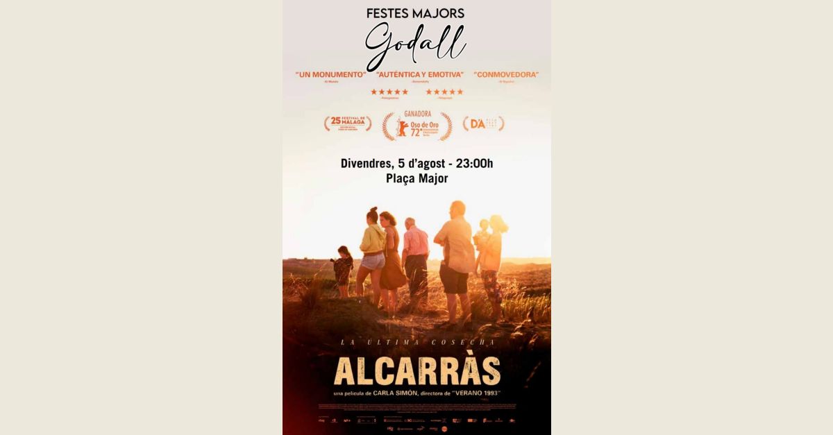 Proyecci�n de la pel�cula Alcarr�s