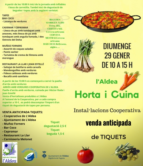 L’Aldea Horta i Cuina, una nova cita gastronmica al territori | EbreActiu.cat, revista digital d’oci actiu | Terres de l’Ebre ...
