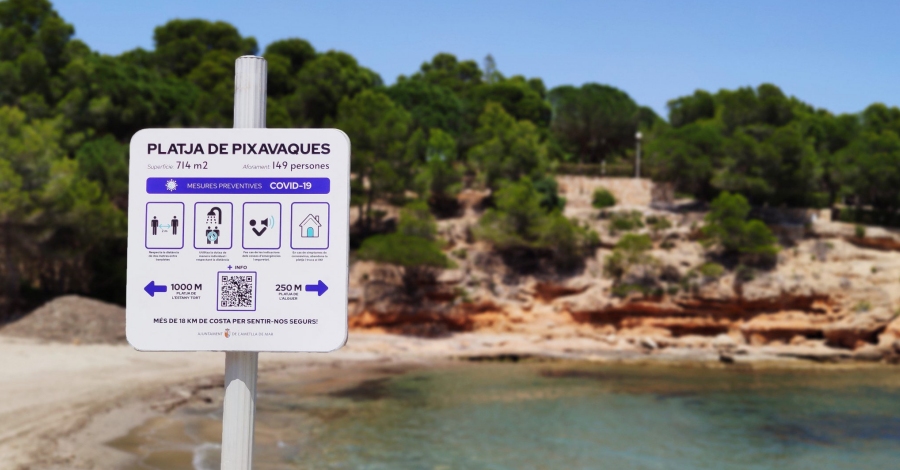 L’Ametlla de Mar installa panells informatius a les platges sobre les mesures per prevenir el coronavirus | EbreActiu.cat, revista digital d’oci actiu | Terres de l’Ebre ...