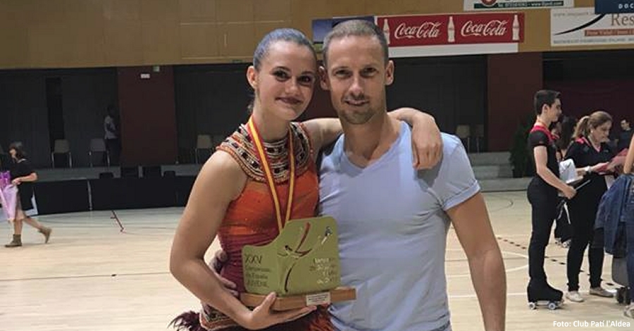 La patinadora Andrea Silva, campiona d&rsquo;Espanya de Patinatge Art�stic