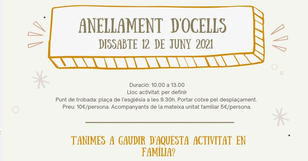 Anellamiento de p�jaros en Bot