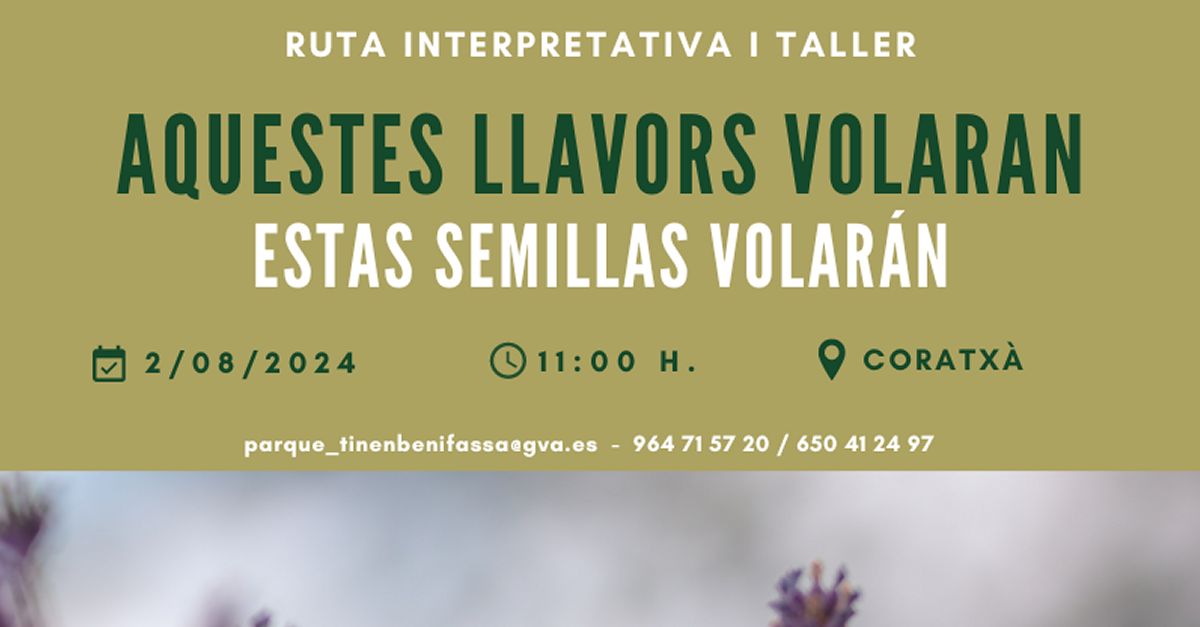 Ruta interpretativa i taller: �Aquestes llavors volaran�