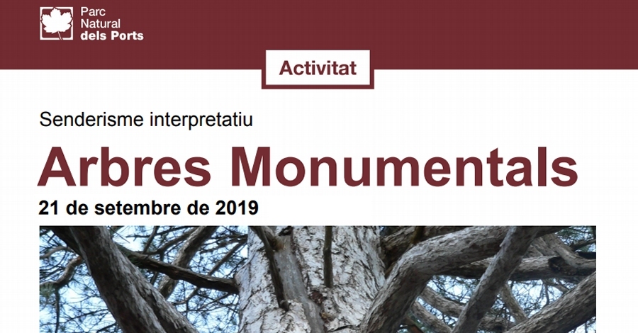 Senderisme interpretatiu: Arbres Monumentals de la Terra Alta Senderisme interpretatiu: Arbres Monumentals de la Terra Alta