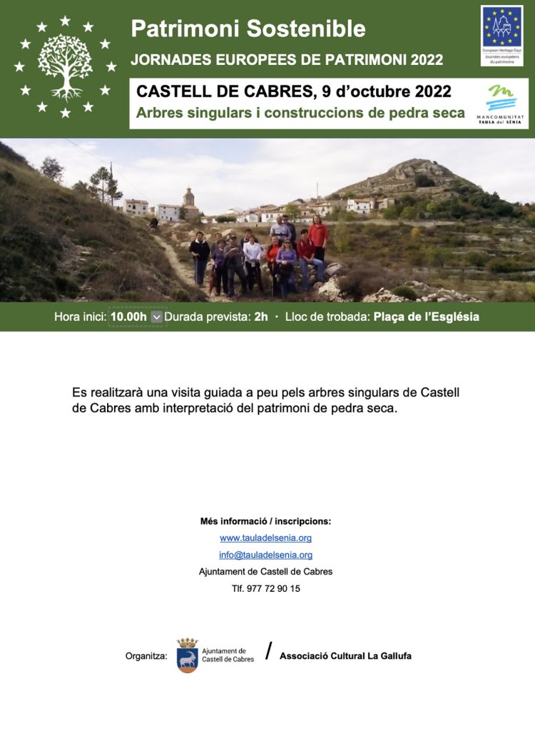 JEP2022 - Arbres singulars i construccions de pedra seca JEP2022 - Arbres singulars i construccions de pedra seca