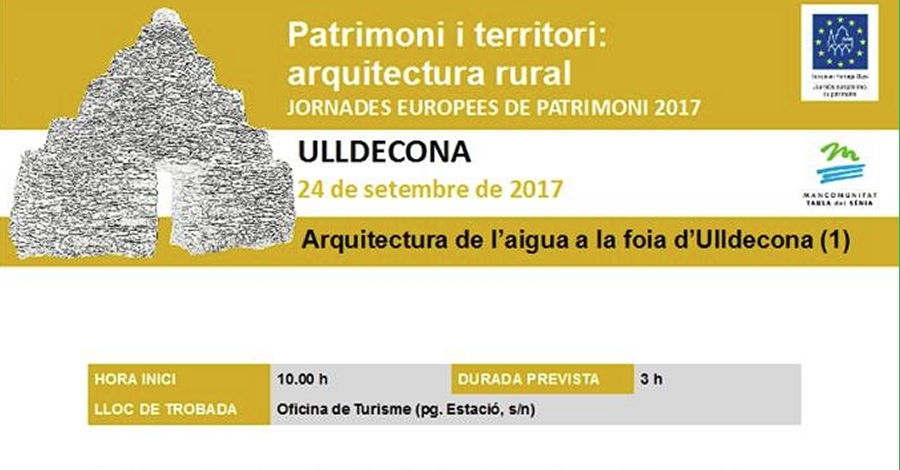 Salida: Arquitectura de l�aigua a la foia d�Ulldecona (1)
