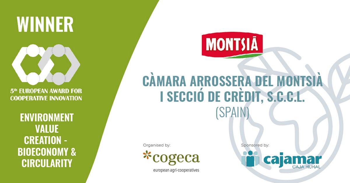 La Cmara Arrossera del Montsi, premiada a la V edici dels Premis Europeus a la Innovaci Cooperativa