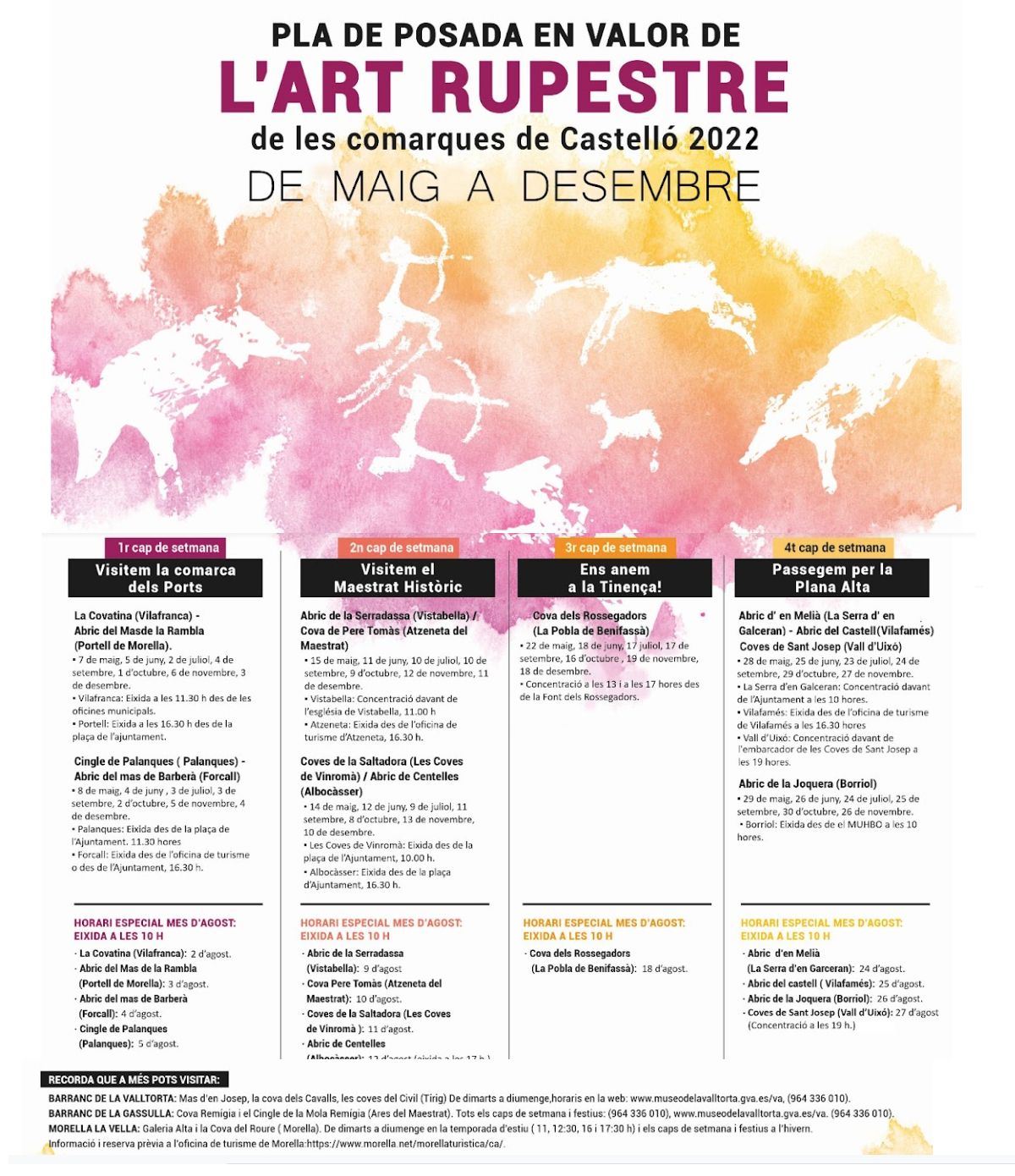 �Qu� hacer entre el lunes 1 y el martes 9 de agosto en el Alt Maestrat? | EbreActiu.cat, revista digital de ocio activo | Terres de l&rsquo;Ebre...