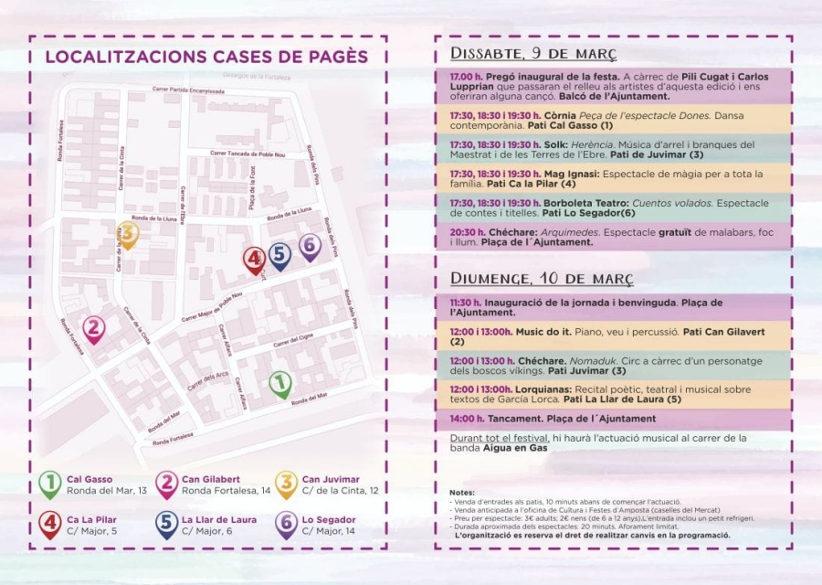 Els patis del Poble Nou del Delta obren les portes a la cultura amb dos dies d&rsquo;espectacles | EbreActiu.cat, revista digital d&rsquo;oci actiu | Terres de l&rsquo;Ebre ...