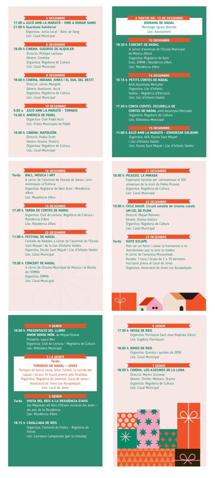 Agenda Nadal 2023 a Asc�