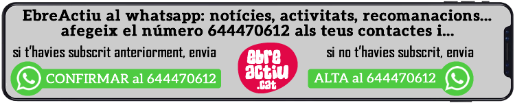 suma’t al canal whatsapp d’EbreActiu suma’t al canal whatsapp d’EbreActiu