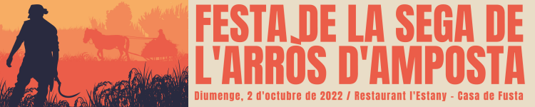 Festa de la Sega de l&rsquo;Arr�s d&rsquo;Amposta. Diumenge 2 d&rsquo;octubre 2022. Restaurant l&rsquo;Estany