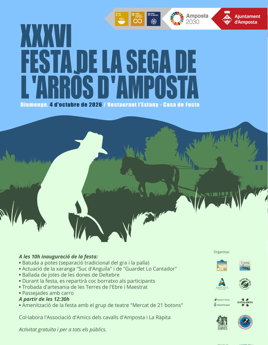 Restaurant l�Estany -Casa de Fusta. Fiesta de la siega del arroz. Domingo, 4 octubre