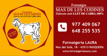 Formatges MAS DE LES CODINES - Formatgeria Laura Formatges MAS DE LES CODINES - Formatgeria Laura