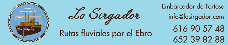 Lo Sirgador. Actividades al ro Ebro y a la Va Verde