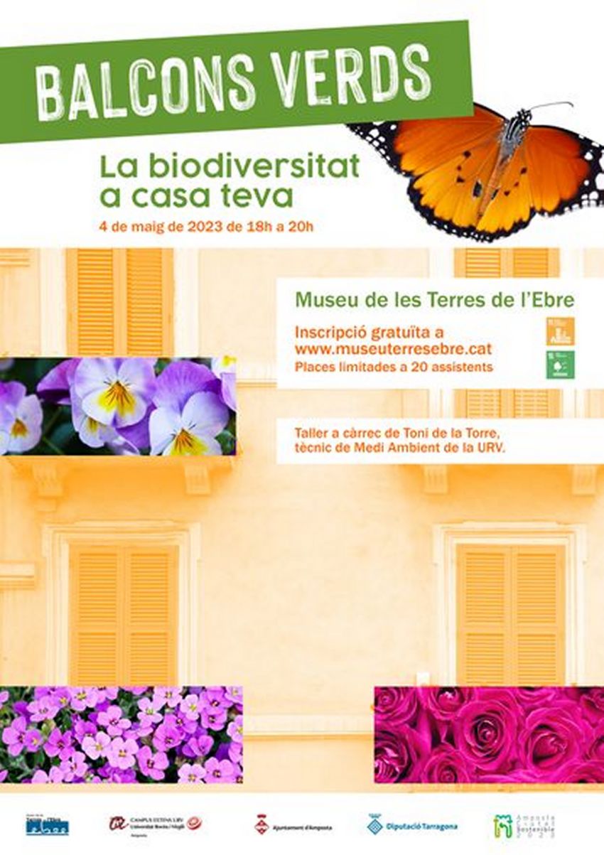 Balcons verds. La biodiversitat a casa teva Balcons verds. La biodiversitat a casa teva