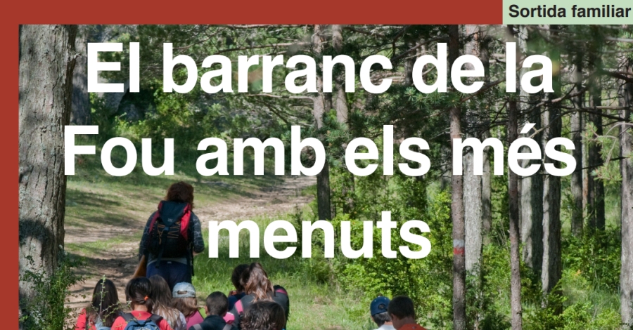 El barranc de la Fou amb els m�s menuts
