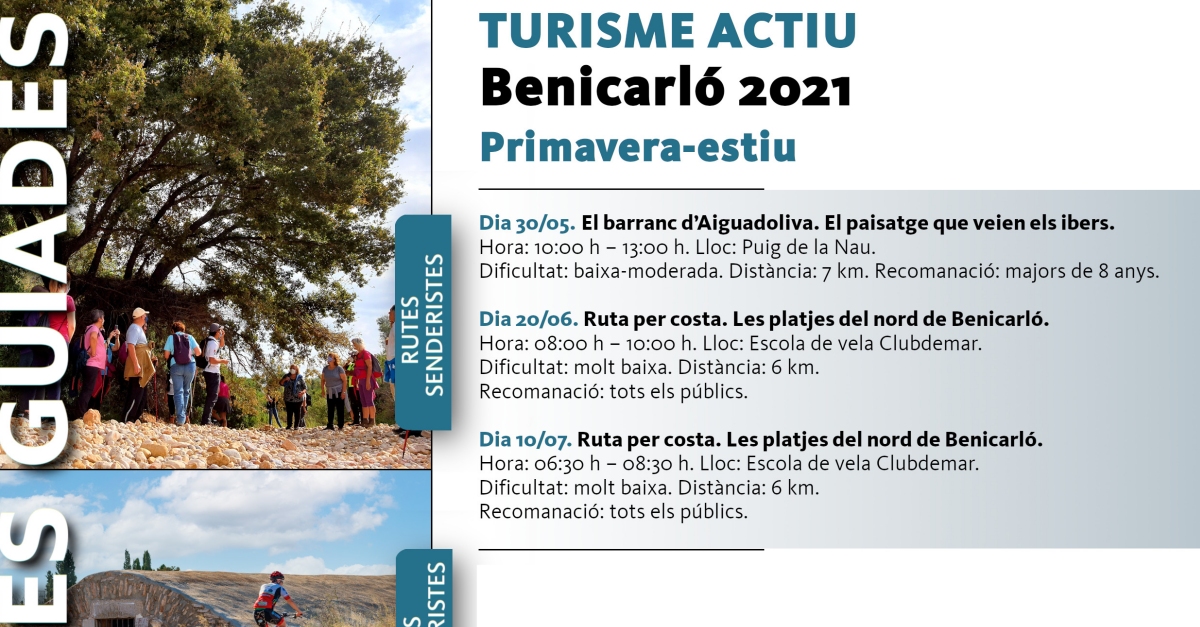 Ruta senderista: Ruta por la costa. Las playas del norte de Benicarl�