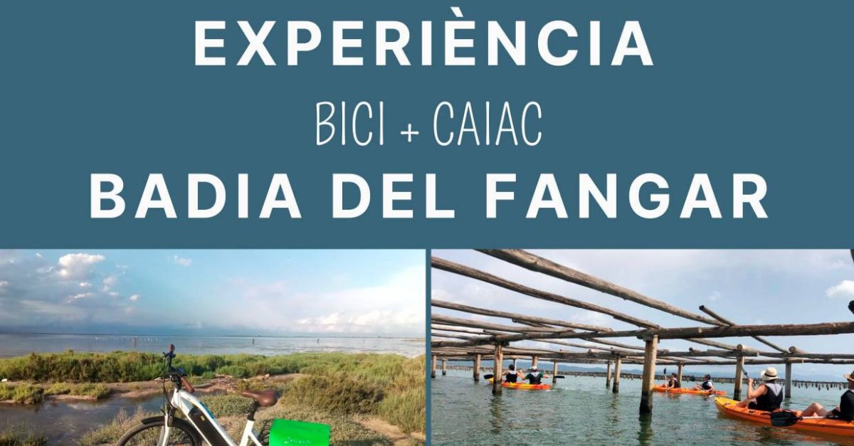Experiencia bici + kayak en la bah�a del Fangar
