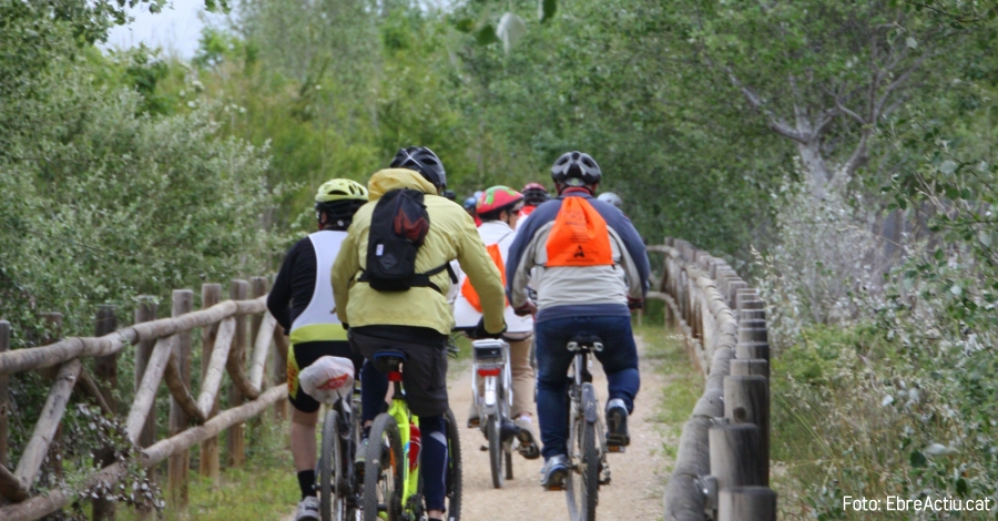 El temps insegur condiciona la participaci� a la bicicletada Amposta-Balada