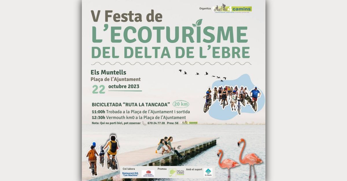 Bicicletada Ruta La Tancada. V Festa de l’Ecoturisme del Delta de l’Ebre Bicicletada Ruta La Tancada. V Festa de l’Ecoturisme del Delta de l’Ebre