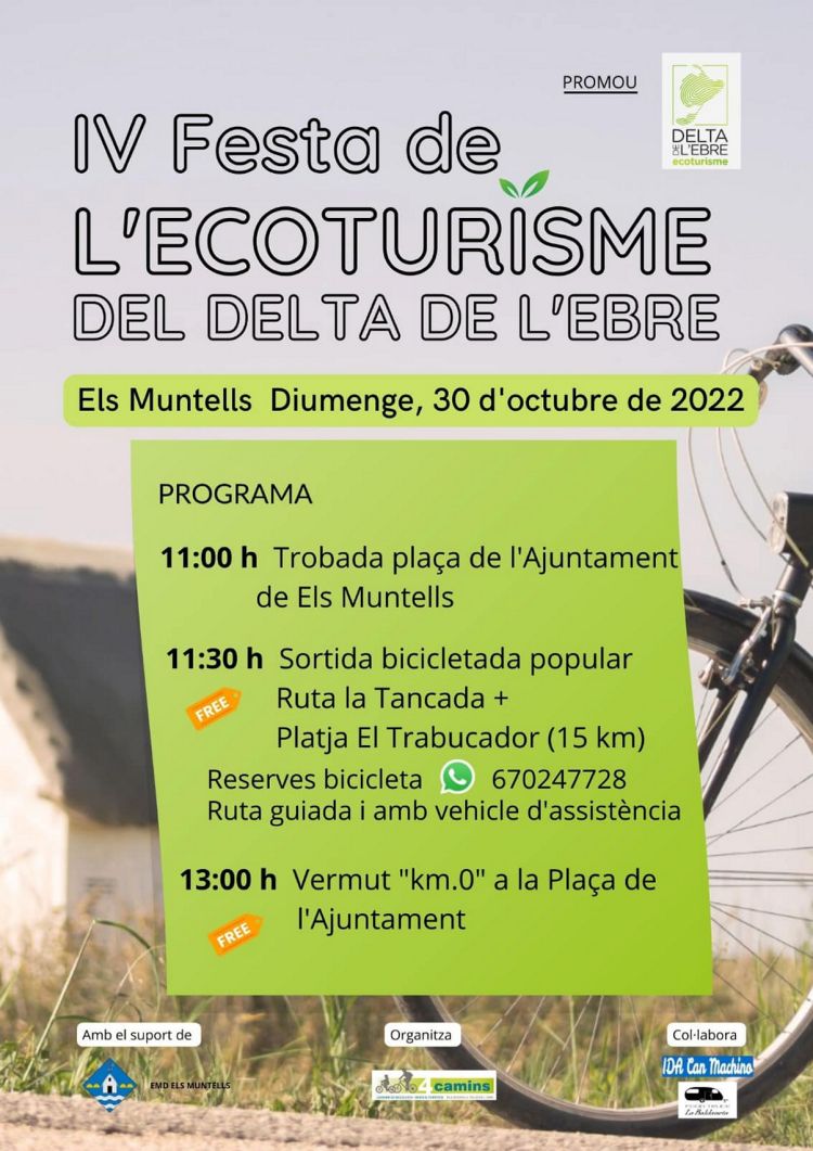 IV Festa de l’Ecoturisme del Delta de l’Ebre – Bicicletada popular