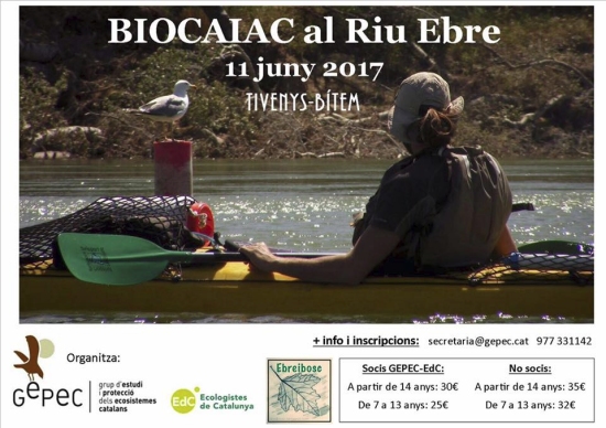 Biocaiac al riu Ebre: Tivenys-Bítem Biocaiac al riu Ebre: Tivenys-Bítem