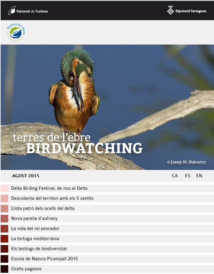 Publicada l&rsquo;edici� agost 2015 del Birdwatching Terres de l&rsquo;Ebre | EbreActiu.cat, revista digital d&rsquo;oci actiu | Terres de l&rsquo;Ebre ...