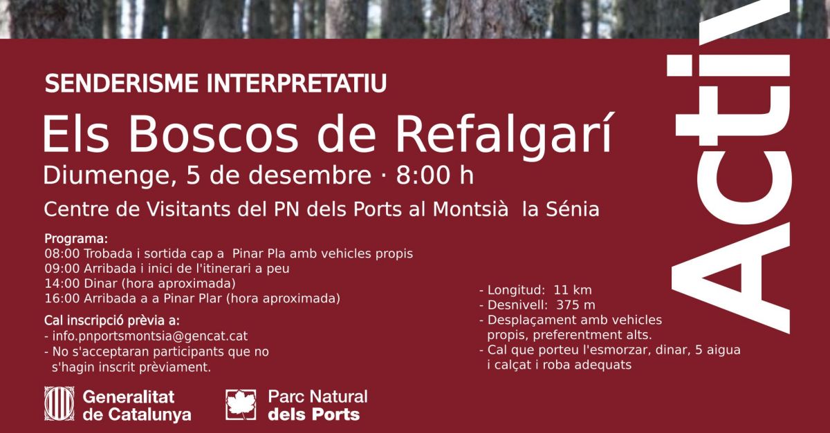 Senderisme interpretatiu: Els boscos de Refalgar�