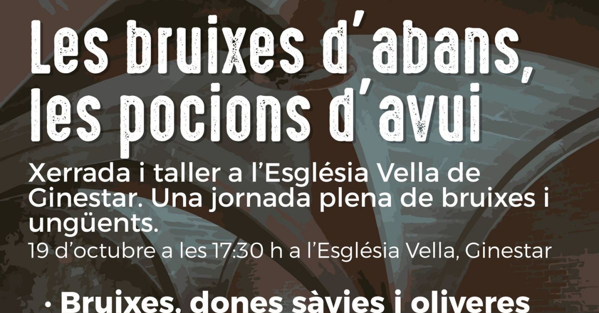 Charla y taller: Les bruixes d�abans, les pocions d�avui
