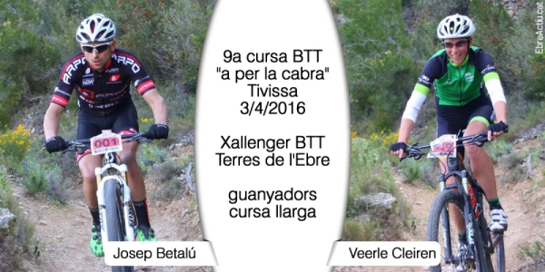 Betal i Cleiren guanyen la 9a cursa BTT a per la cabra de Tivissa