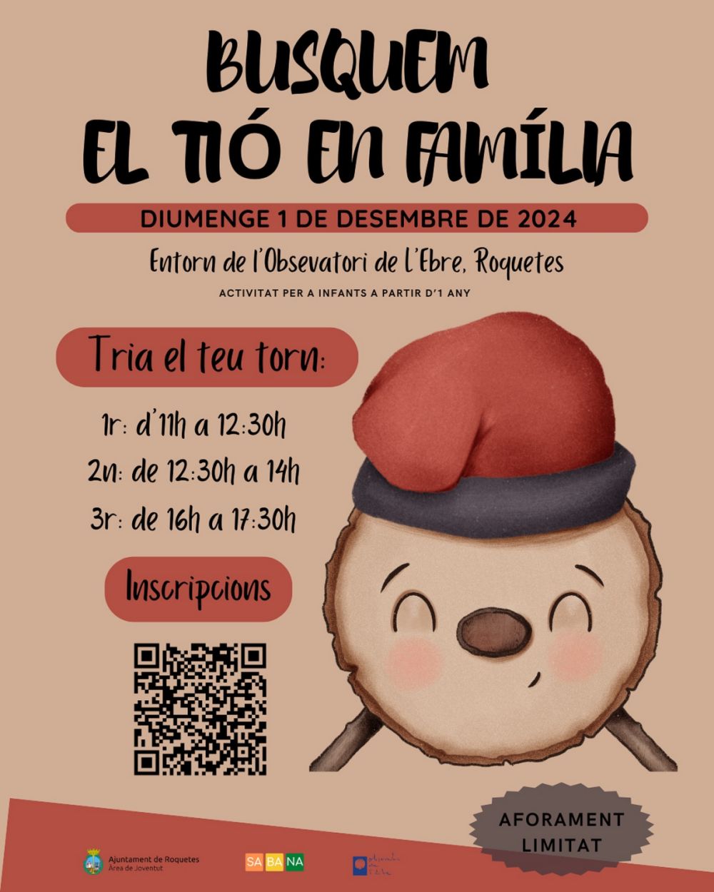 Busquem el tió en família Busquem el tió en família