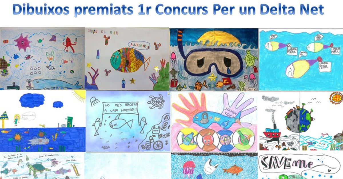 El Parc Natural del Delta de l’Ebre publica un calendari digital amb els dibuixos premiats del primer concurs sobre brossa marina