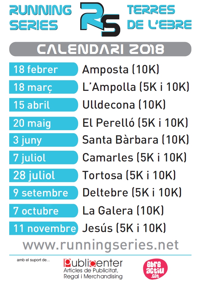 Amposta enceta el Running Series de 2018 | EbreActiu.cat, revista digital d&rsquo;oci actiu | Terres de l&rsquo;Ebre ...
