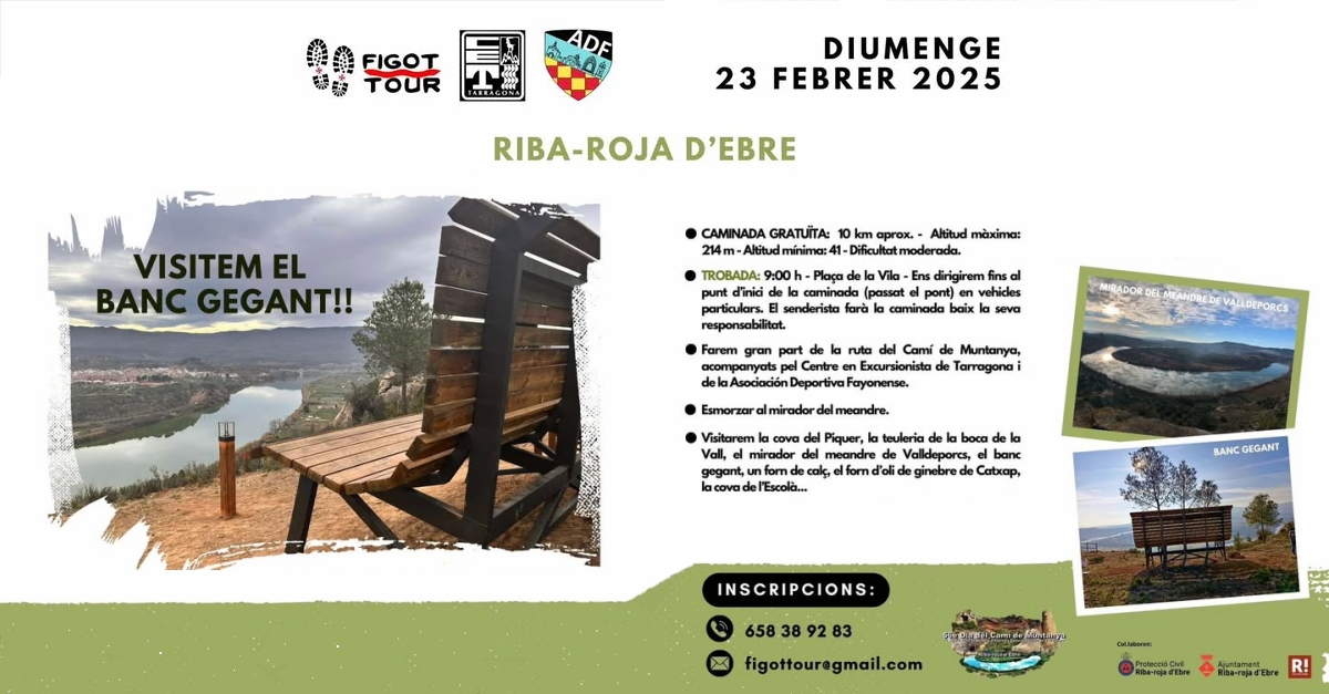 Caminada al banc gegant (Riba-roja d�Ebre)