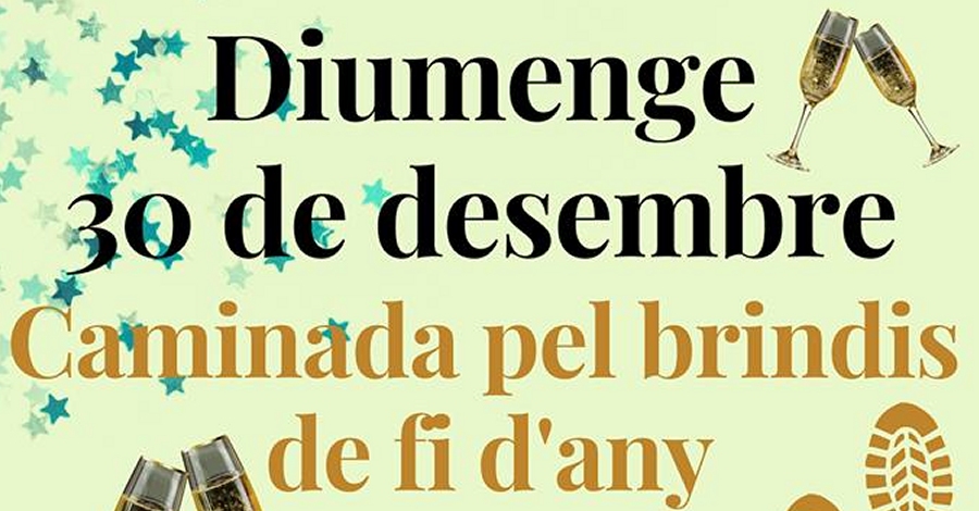 Caminata por el brindis de fin de a�o