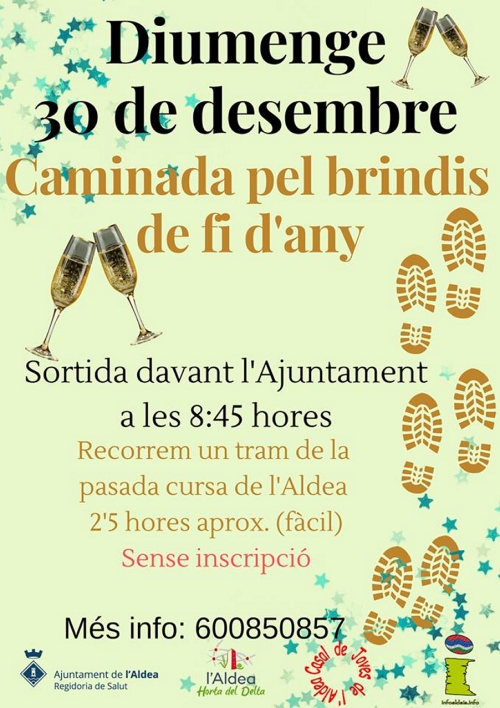 Caminada pel brindis de fi d�any
