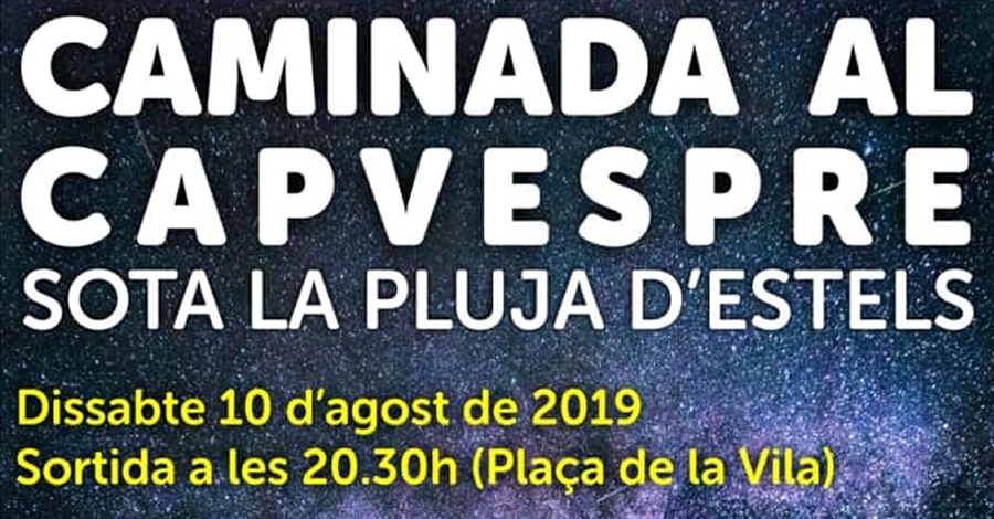 Caminada al capvespre sota la pluja d�estels
