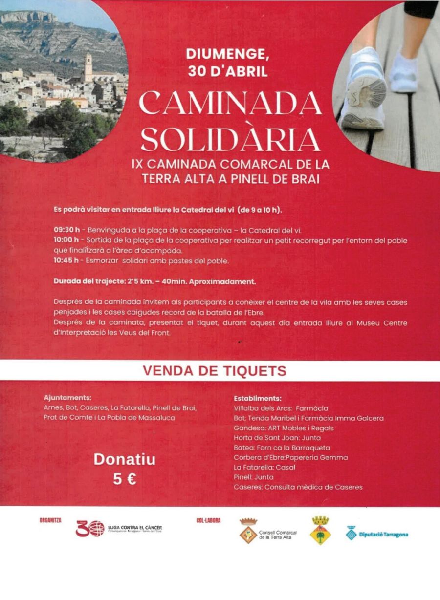IX Caminada comarcal de la Terra Alta al Pinell de Brai IX Caminada comarcal de la Terra Alta al Pinell de Brai