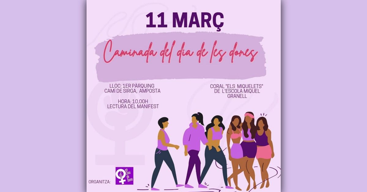 Caminata del D�a de la Mujer en Amposta