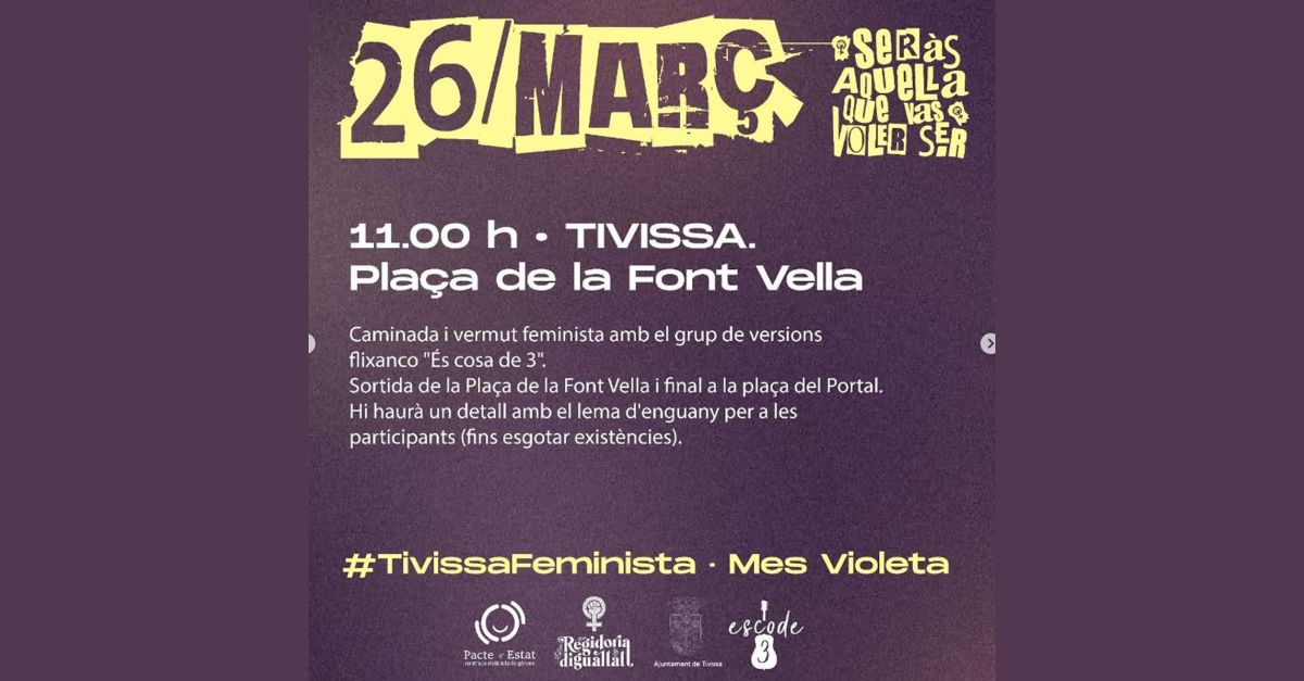 Caminada i vermut feminista Caminada i vermut feminista