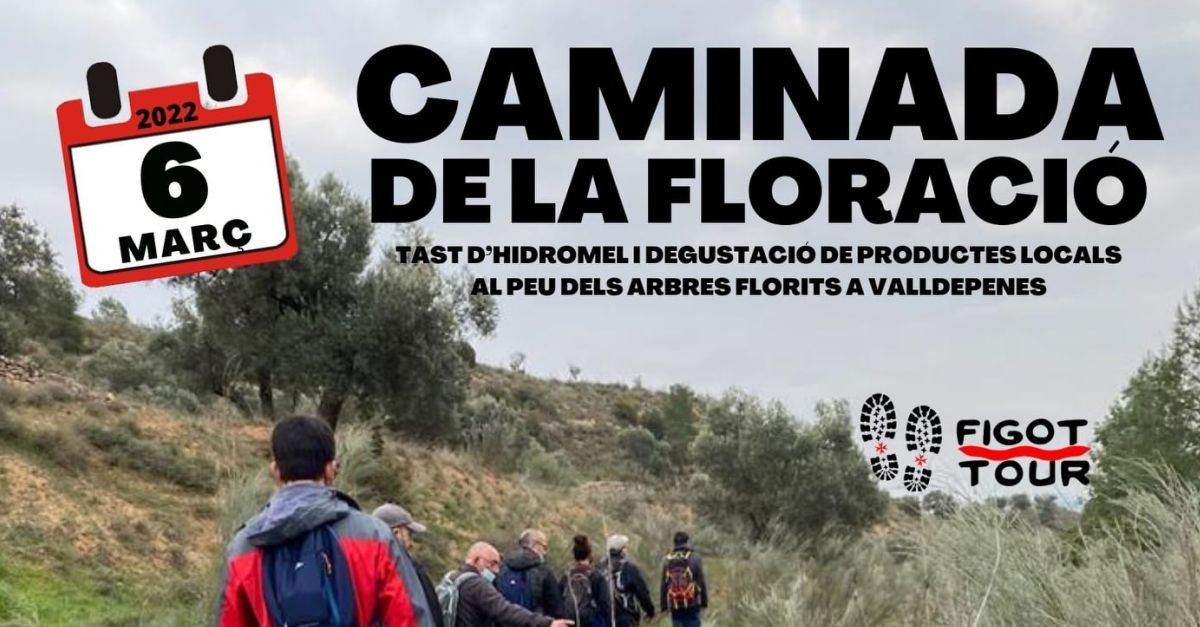 Caminata de la floraci�n en Riba-roja d�Ebre
