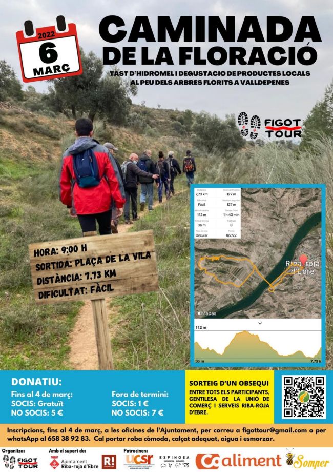 Caminada de la floració a Riba-roja d’Ebre Caminada de la floració a Riba-roja d’Ebre