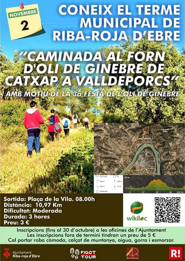 Caminada al forn d’oli de ginebre, de Catxap a Valldeporcs Caminada al forn d’oli de ginebre, de Catxap a Valldeporcs