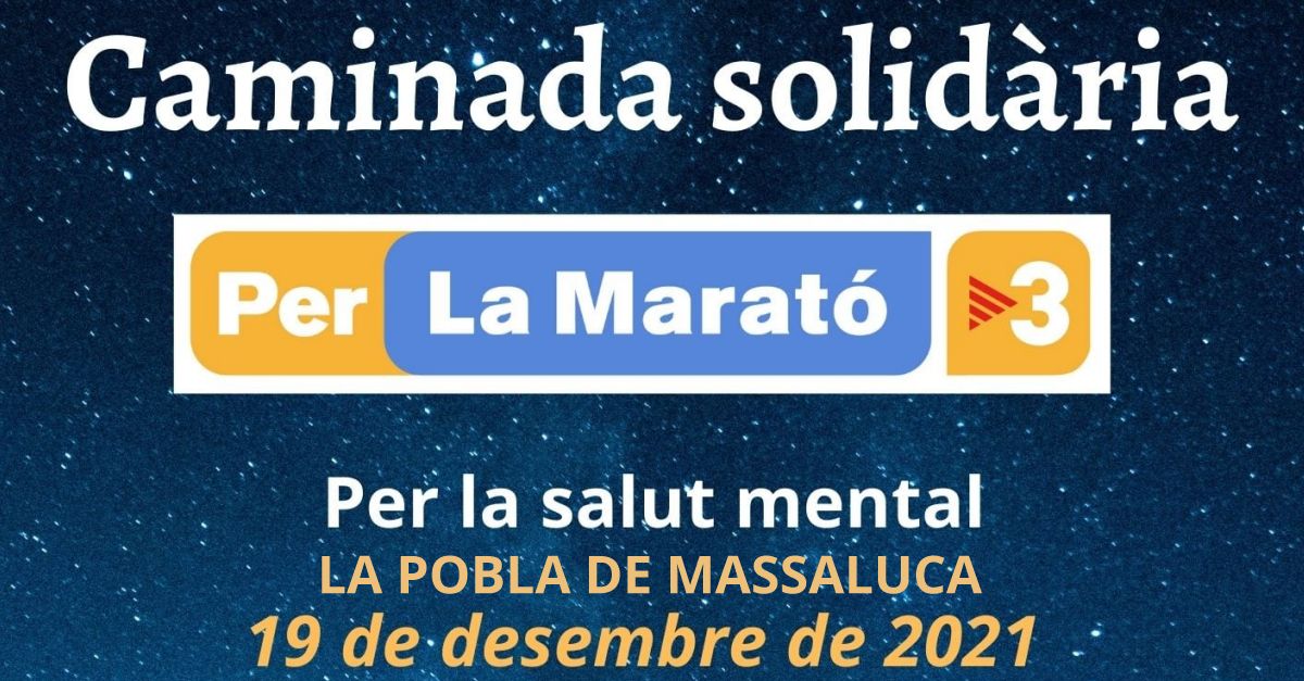 Caminata solidaria por la Marat� de TV3 en la Pobla de Massaluca
