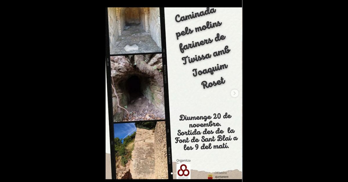 Caminada pels molins fariners de Tivissa Caminada pels molins fariners de Tivissa