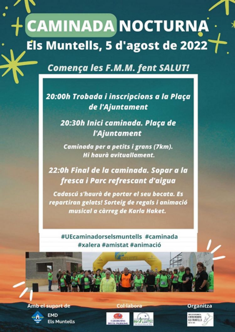 Caminada nocturna Els Muntells Caminada nocturna Els Muntells