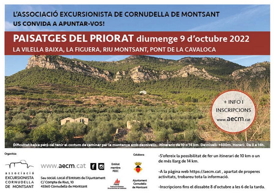 Caminada: Mosaic de paisatge al Priorat des de la Figuera Caminada: Mosaic de paisatge al Priorat des de la Figuera