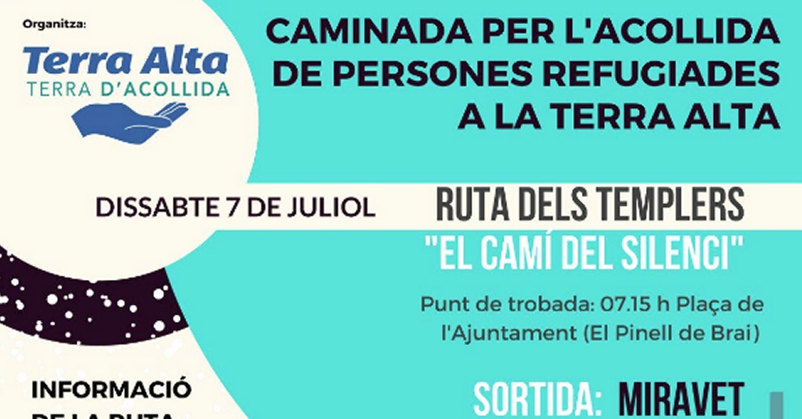 Caminada per l�acollida de persones refugiades a la Terra Alta