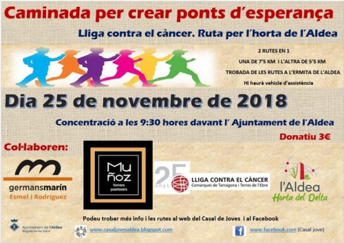 Caminada per crear ponts d’esperança Caminada per crear ponts d’esperança